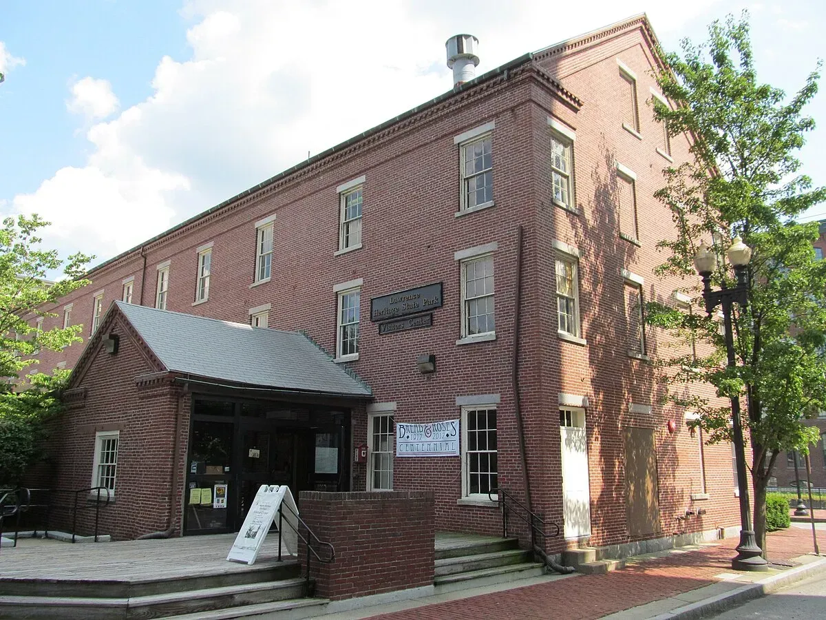 Historic Everett Mill in Lawrence, MA, symbolizing the city’s rich industrial past.