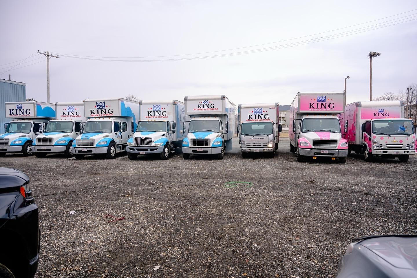 King Movers trucks