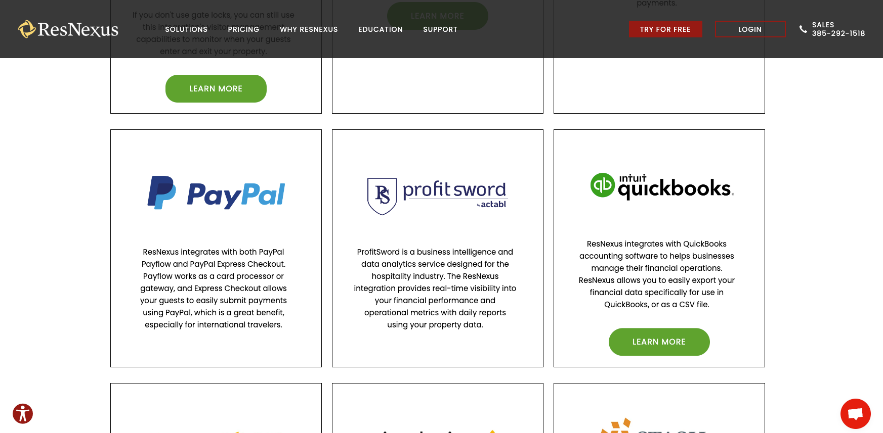 A screenshot of a guest information page on a website.