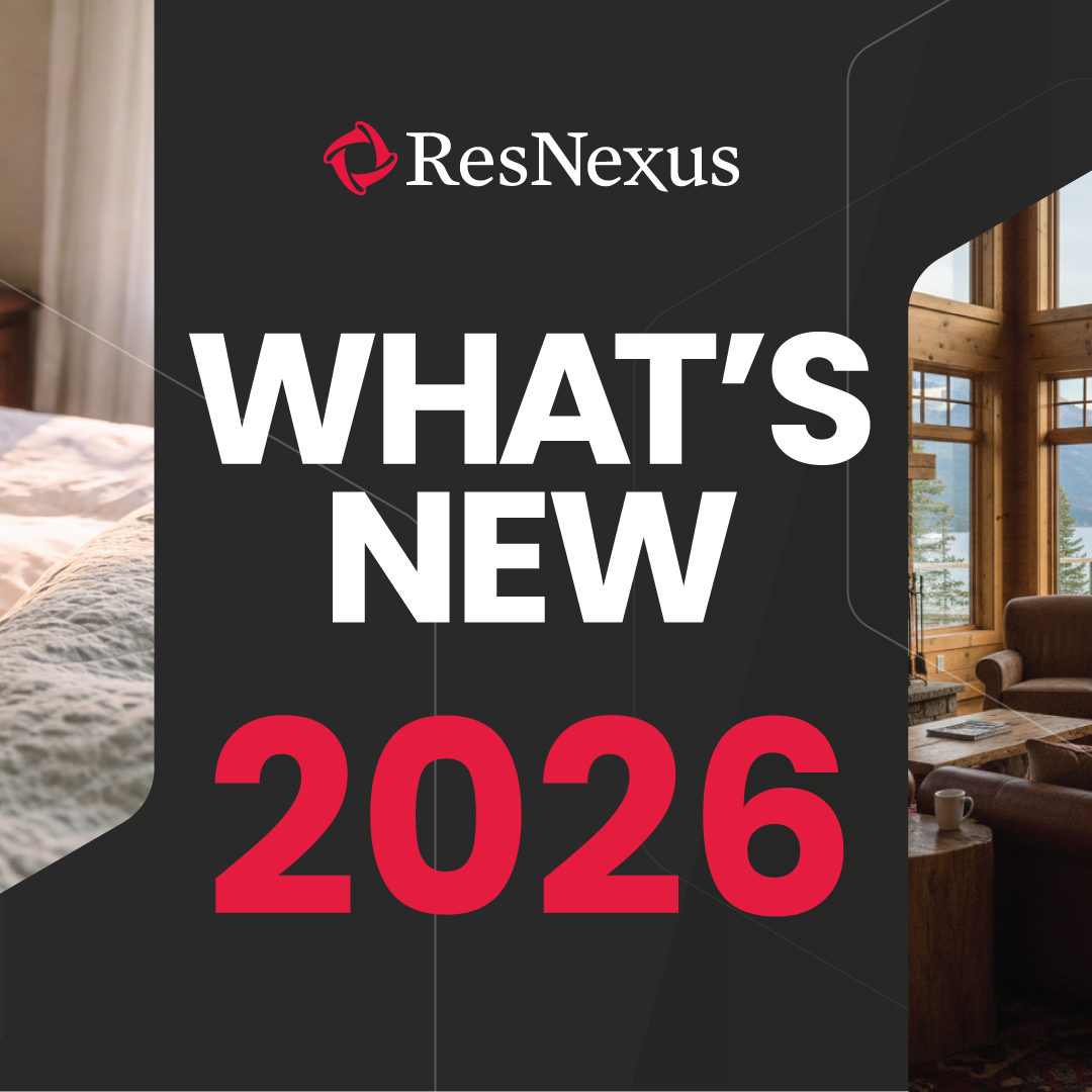 White ResNexus delivery van on a road with blurred mountain backdrop, logo visible on the side.