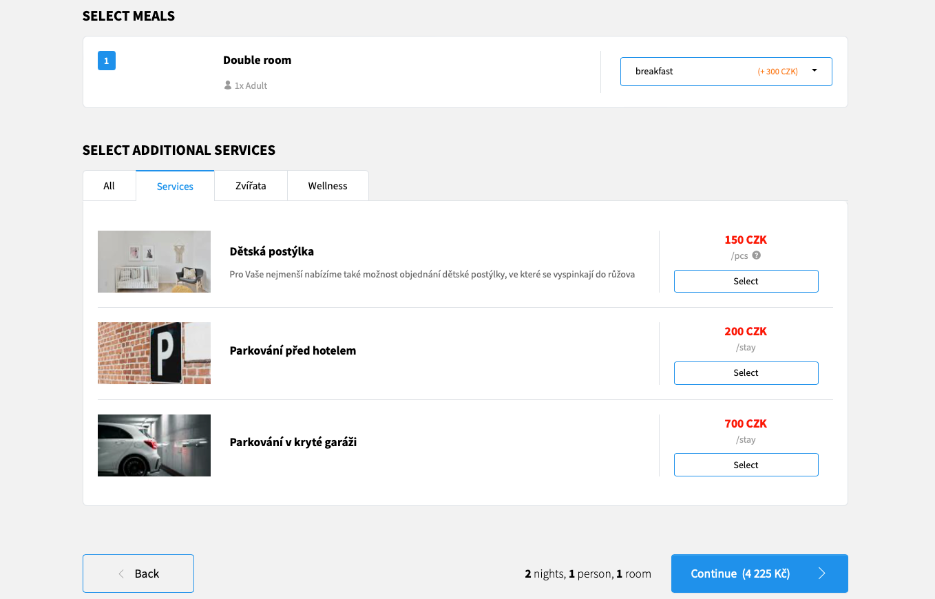 A screenshot of a website showing a bedroom with a bed.