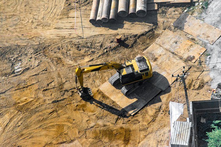 Excavator on Site Preparation — Malone, WI — Mark Mand Excavating Inc.