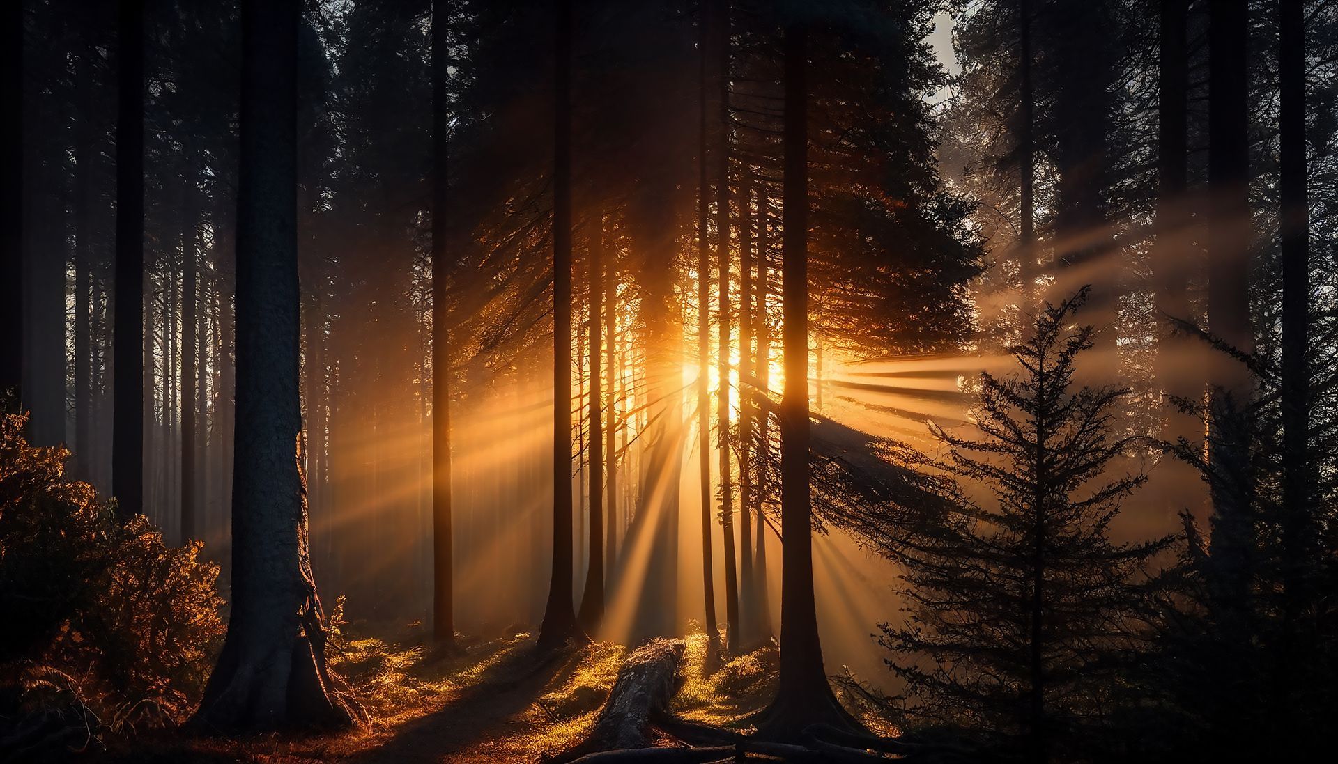 Peaceful forest representing a safe and supportive environment for therapy