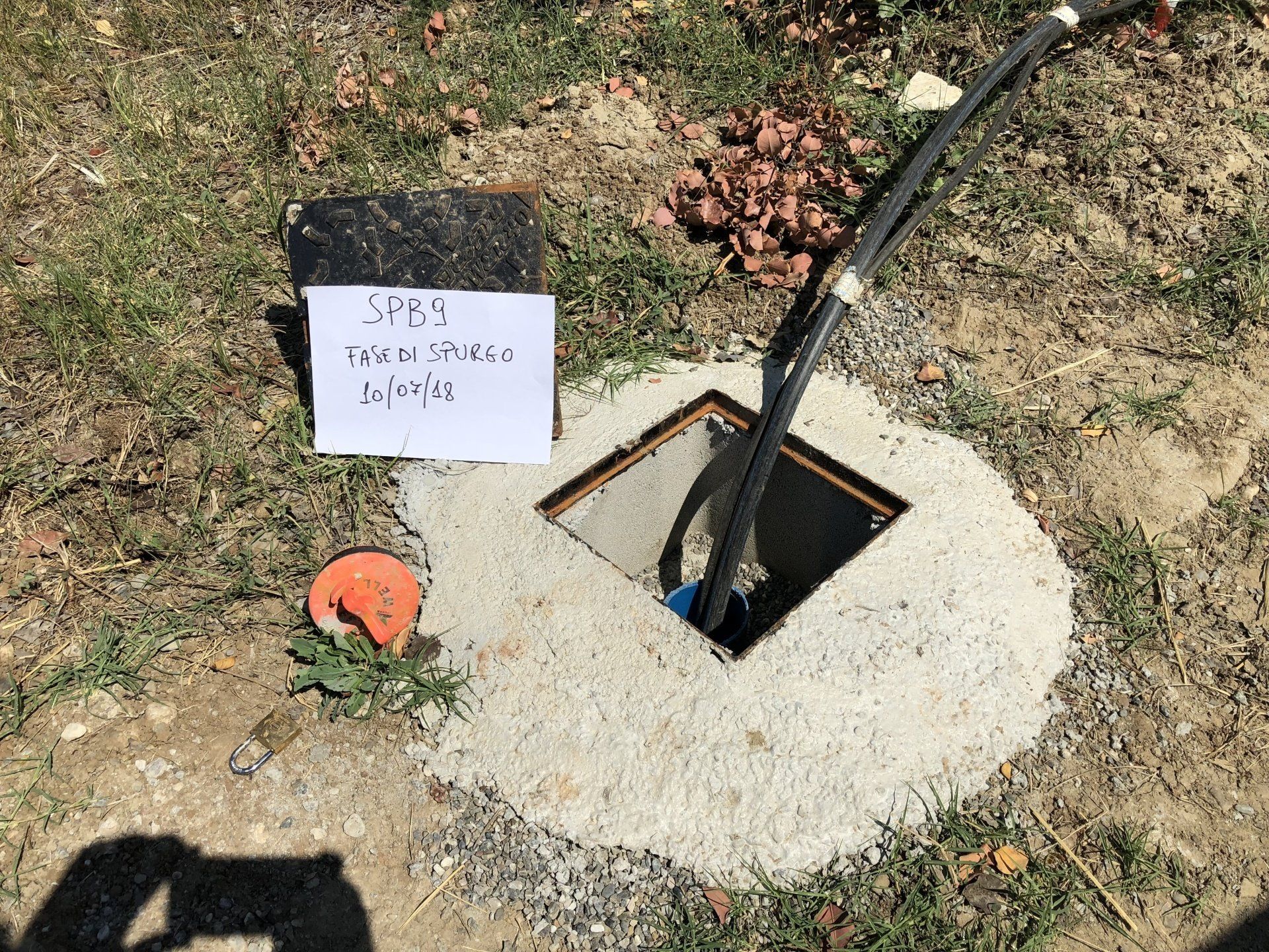 fase di spurgo per caratterizzazione ambientale a Matera