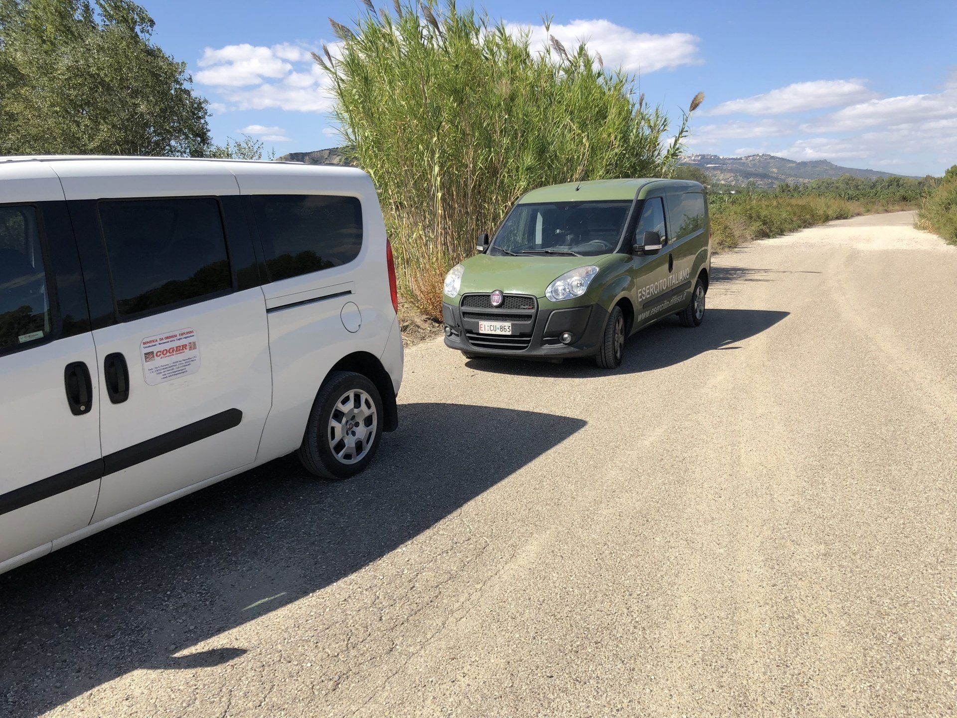 mezzi utilizzati per la bonifica