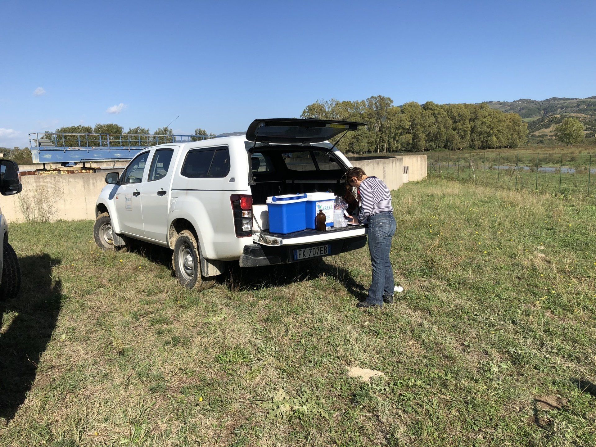 scarico materiali per caratterizzazione ambientale a Matera