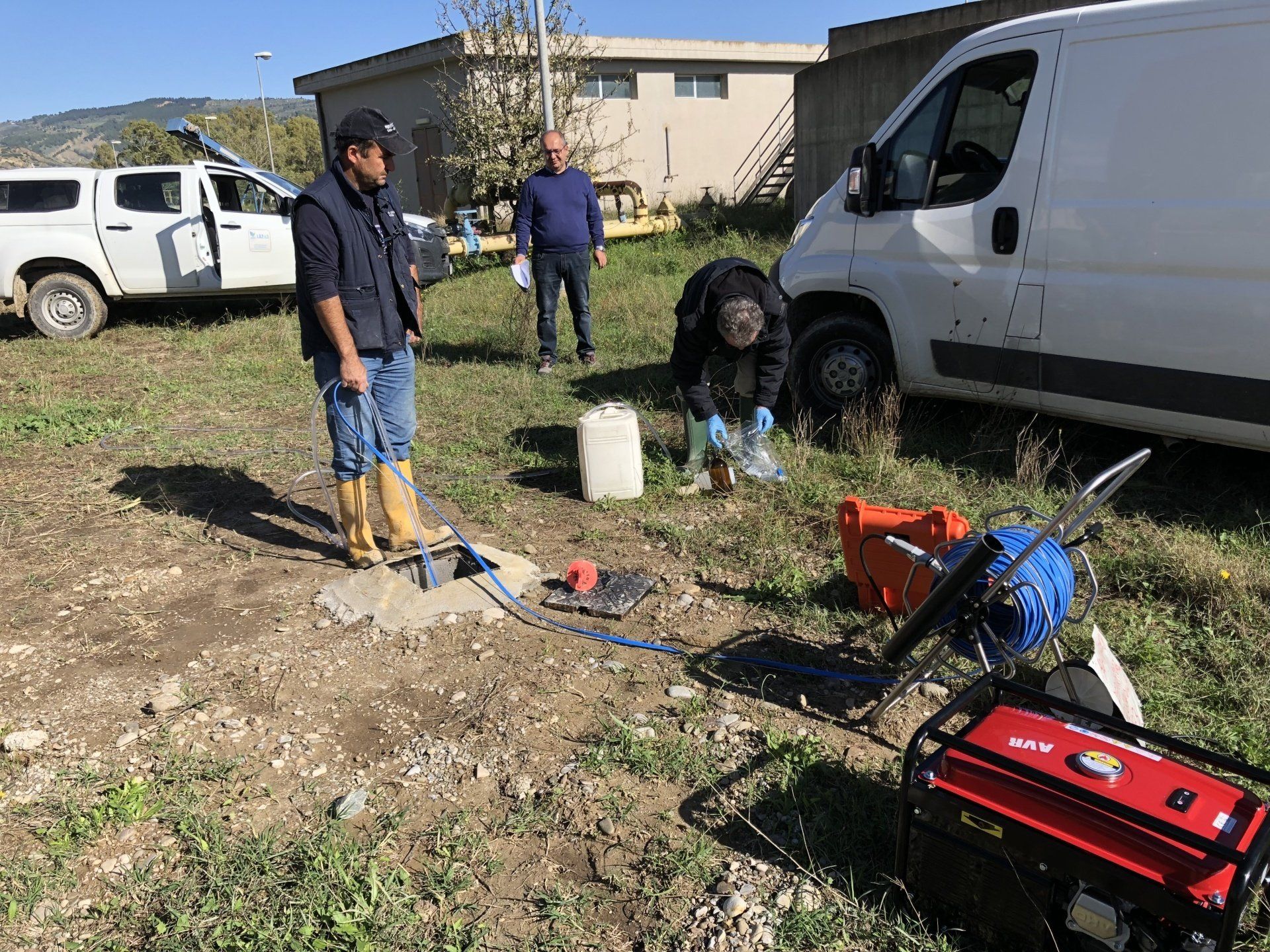 prelievo per caratterizzazione ambientale a Matera
