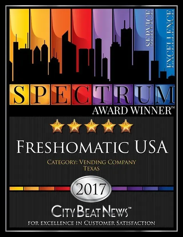 Spectrum award winner freshomatic usa for excellence in customer satisfaction