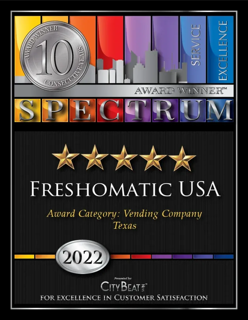 A poster that says spectrum freshomatic usa on it