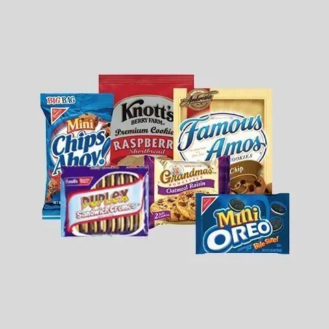 There are many different types of cookies on a white background.