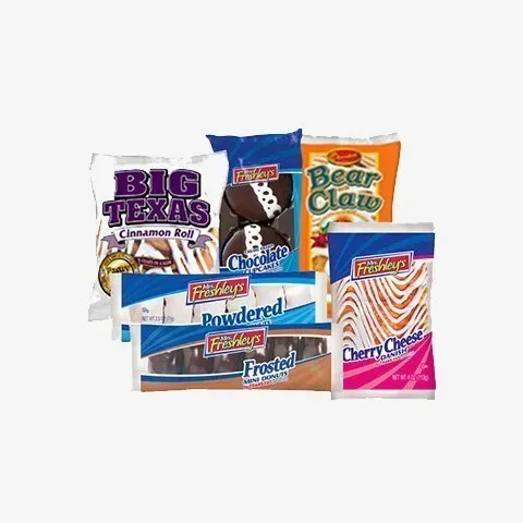 There are many different types of candy in this picture.