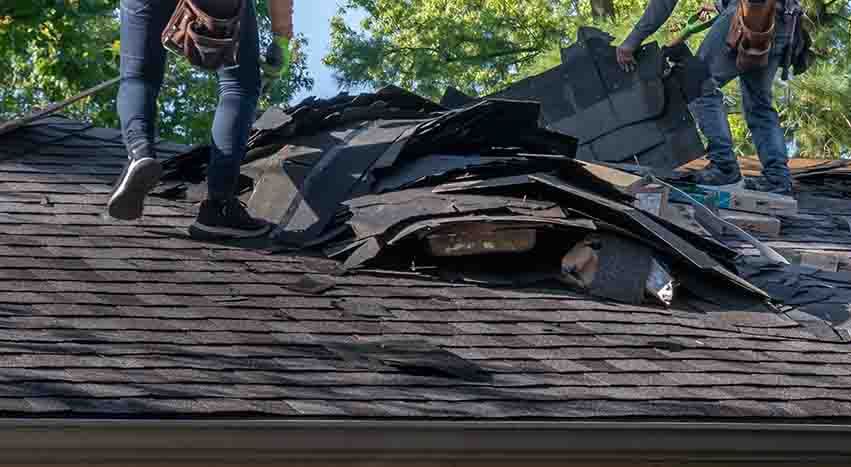 Skilled roofing technicians