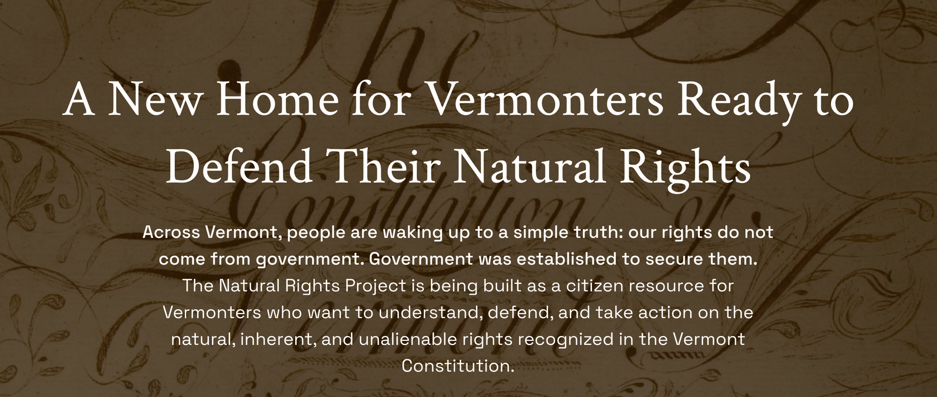 Natural Rights Information Natural Rights Project Coming Soon