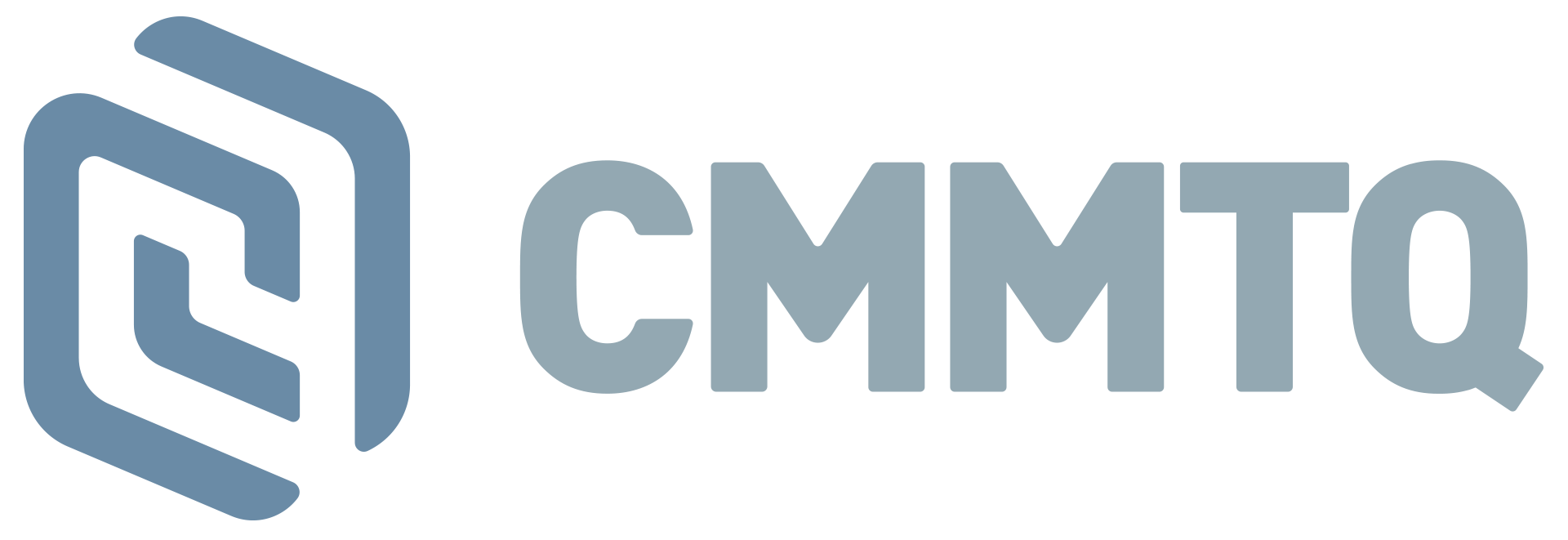 Un logo pour cmmtq est affiché sur un fond blanc.