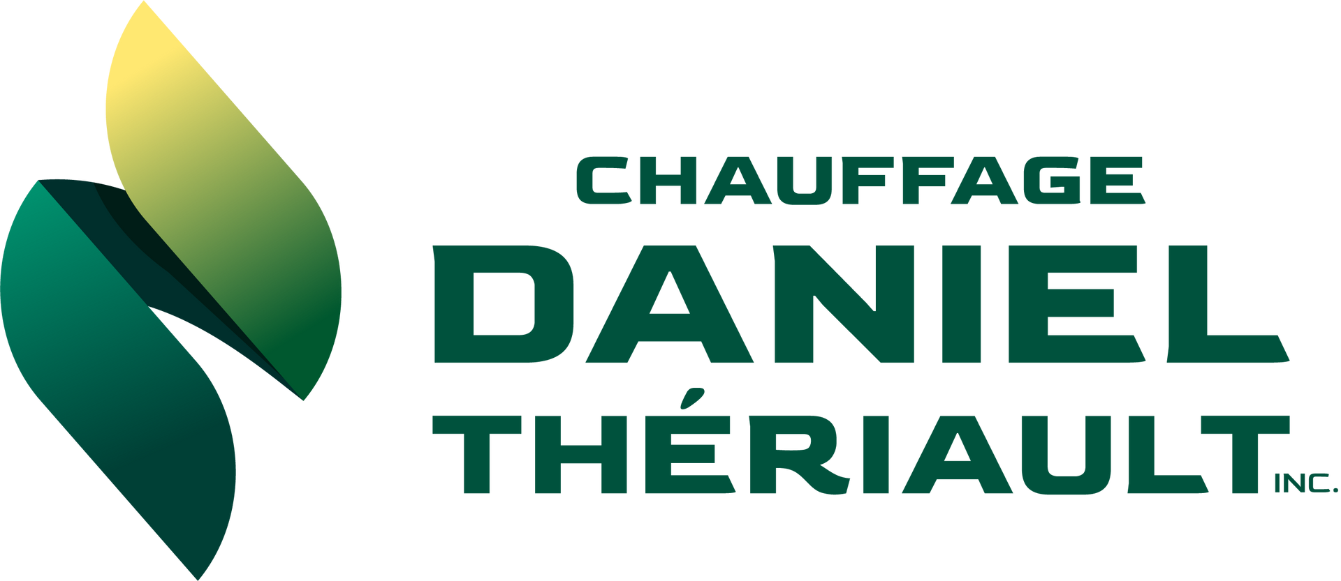 Un logo pour une entreprise appelée chauffage daniel theriault