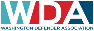 The logo for the washington defender association