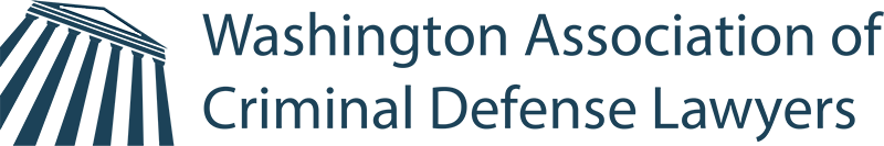The logo for the washington association of criminal defense lawyers