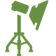 Studio light tripod icon