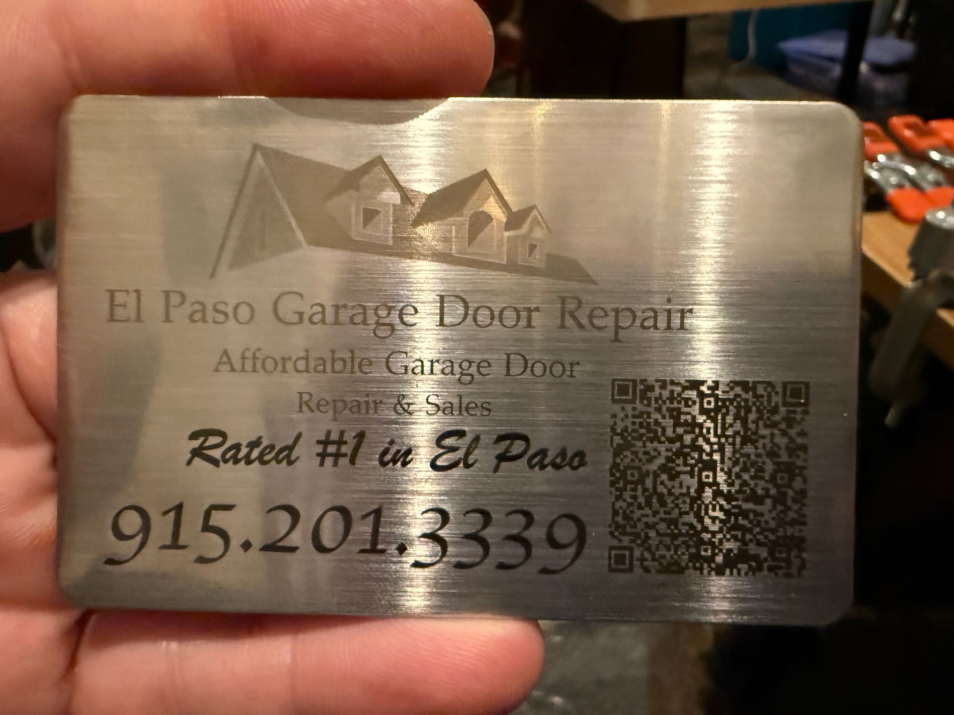 Metal Business cards.