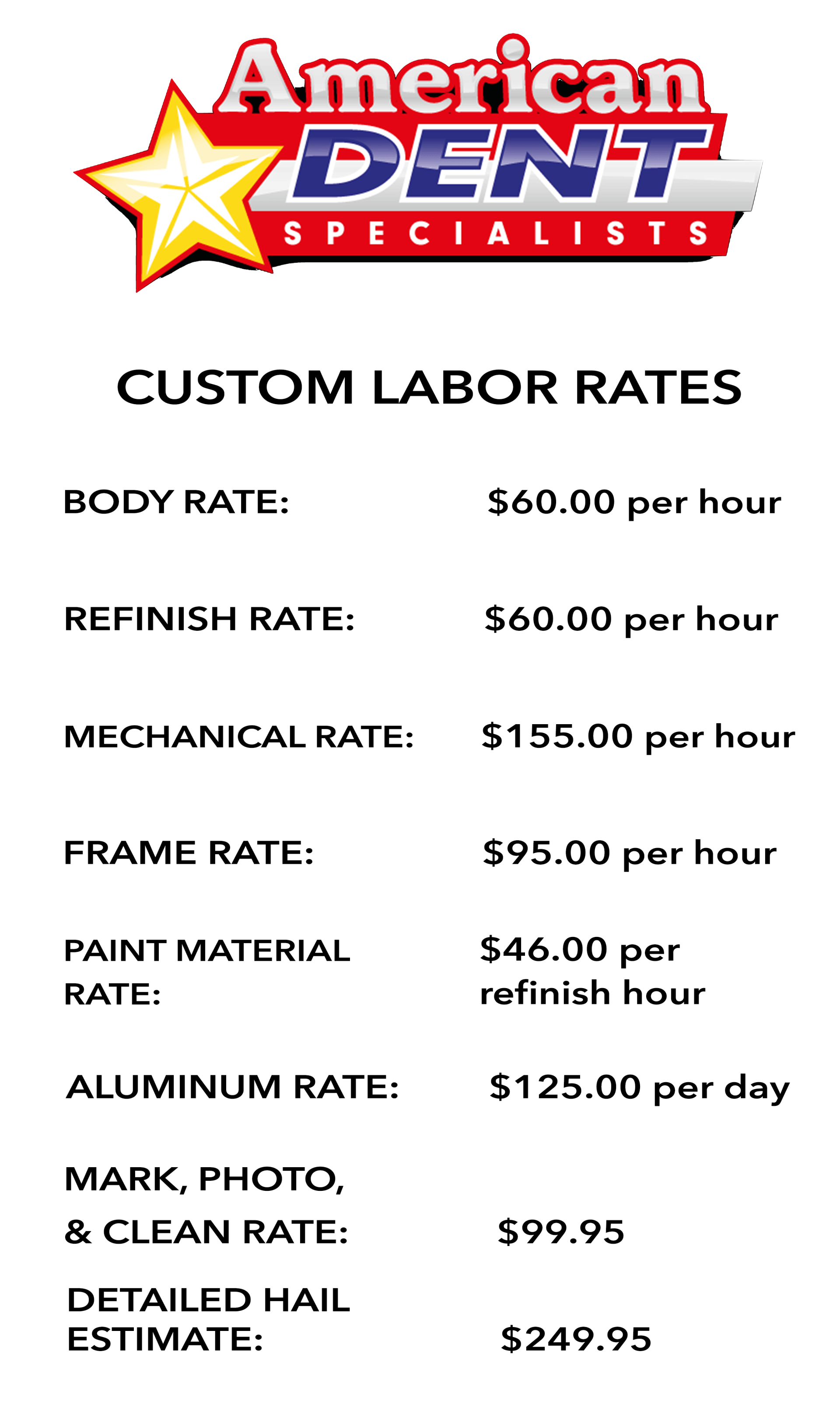 American Dent Specialists Paintless Dent Repair