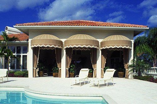 Traditional Awning — Round Style Awning in Palm Beach, FL