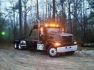 Truck With Lights On — Greenwood, SC — Buzhardt Trash Service