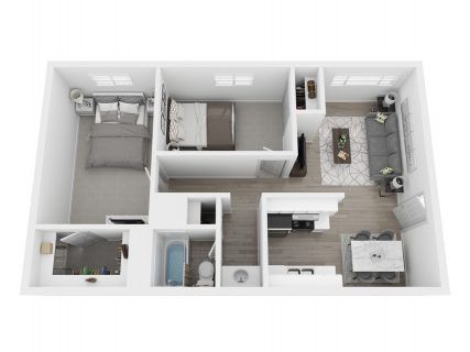 studio floor plan - architectural drawing style