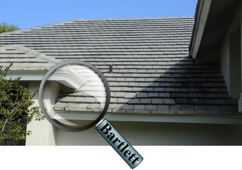 Roof with Magnifying Glass — Port Richey, FL — Bartlett Roofing Services, Inc.