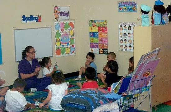 Kids Listening to the Teacher — El Paso, TX — Sunshine Day Care Center