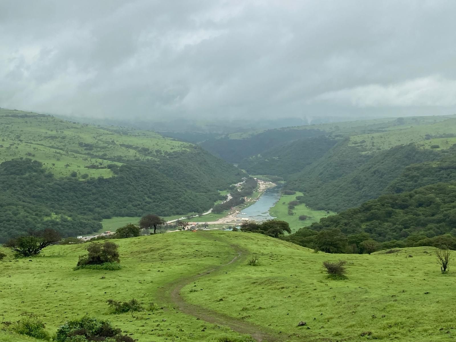 East Salalah Lush Green Wadi Darbat Oman during Monsoon Khareef