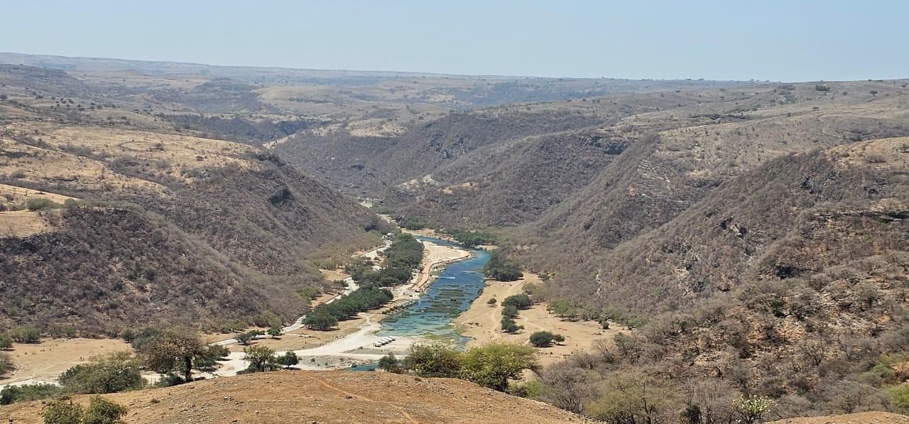East Salalah Dry Wadi Darbat Oman before Monsoon Khareef