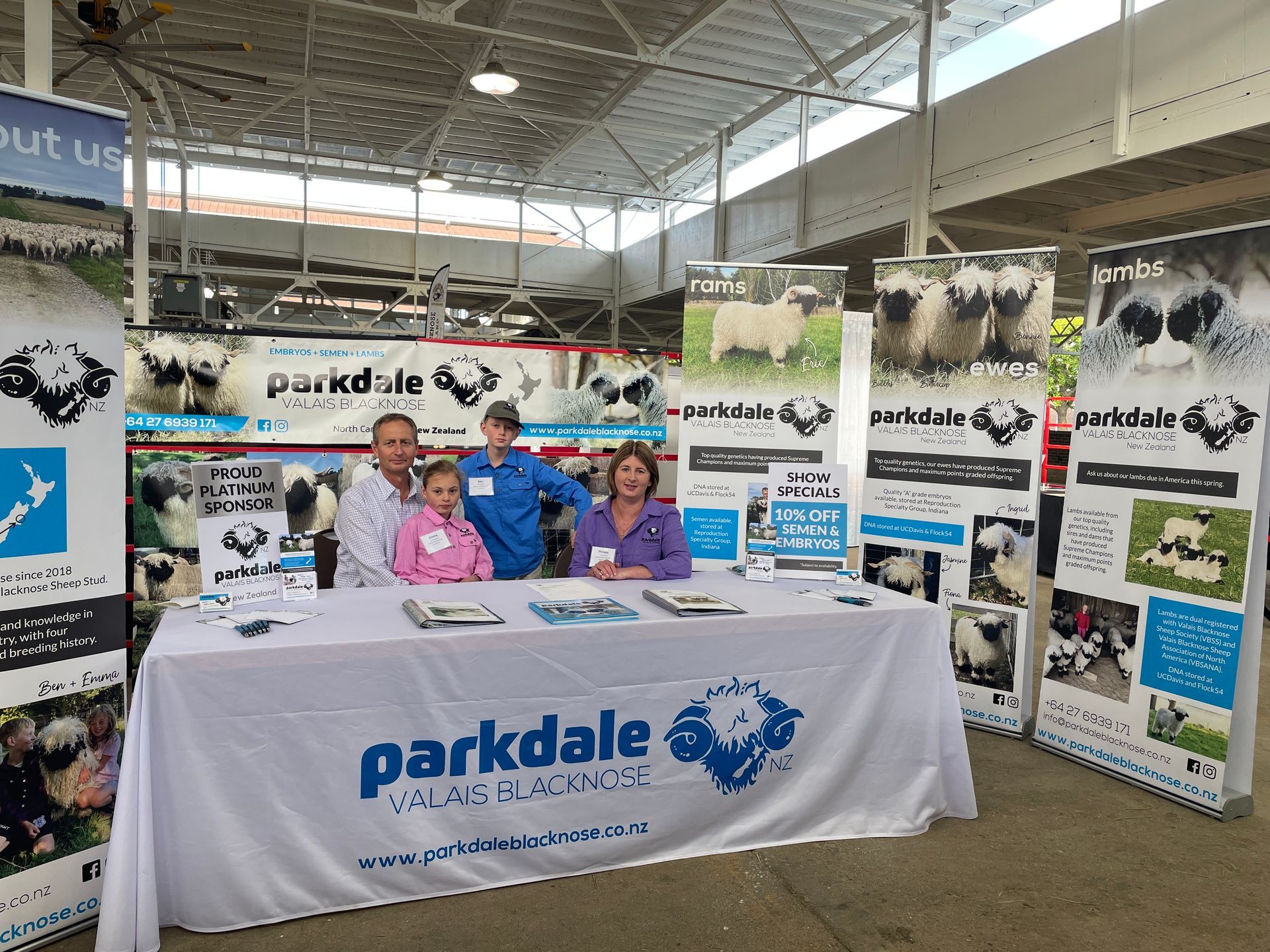 USA National Valais Blacknose Sheep Show Platinum Sponsor 2023 Parkdale NZ New Zealand