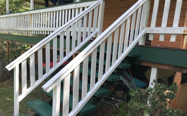 A Wall Being Painted Blue — Property Maintenance & Garden Care in Beerwah, QLD