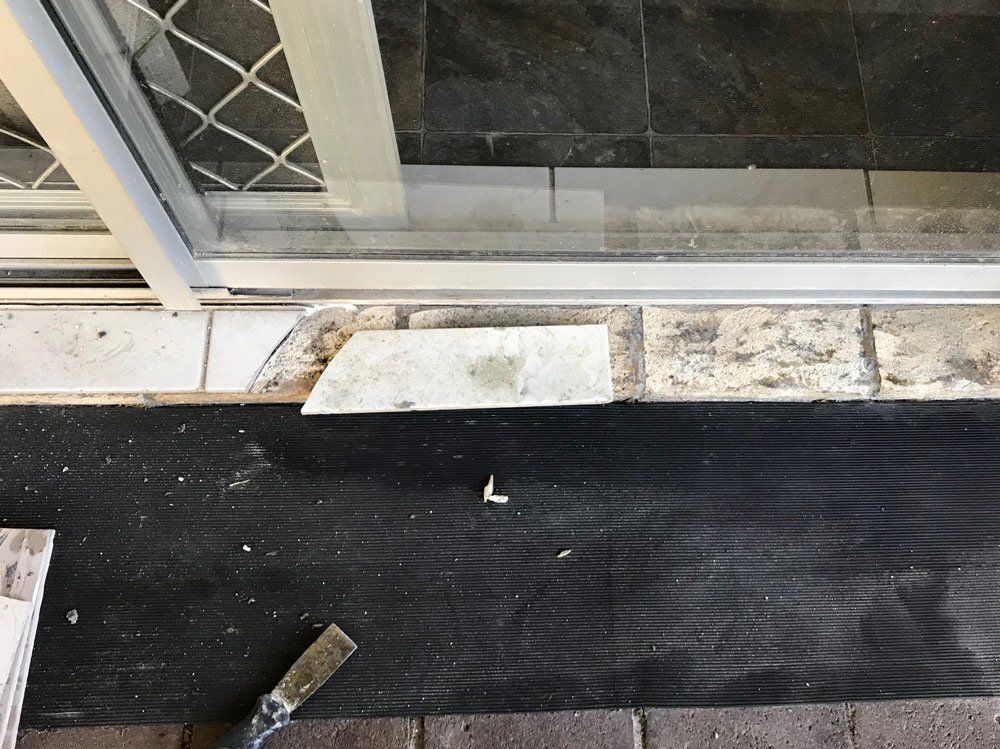 Before Broken Tiles Floor — Property Maintenance & Garden Care in Beerwah, QLD