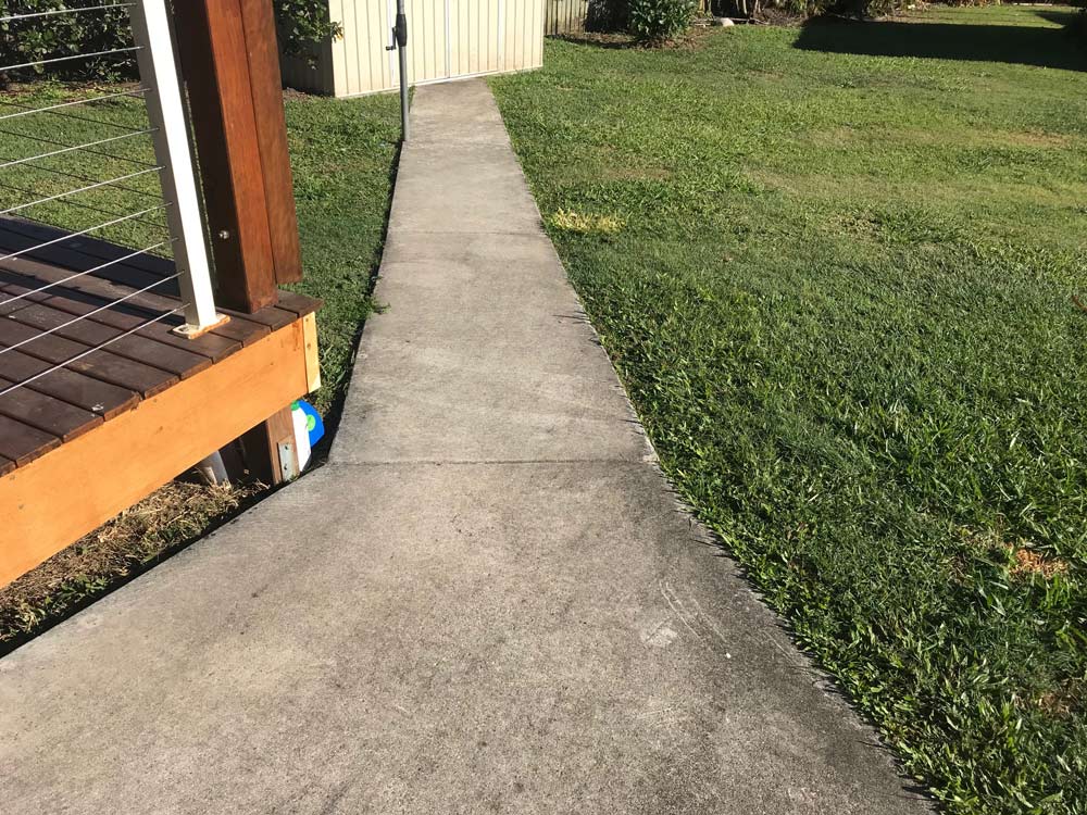 Before Pathway Without Paint — Property Maintenance & Garden Care in Beerwah, QLD