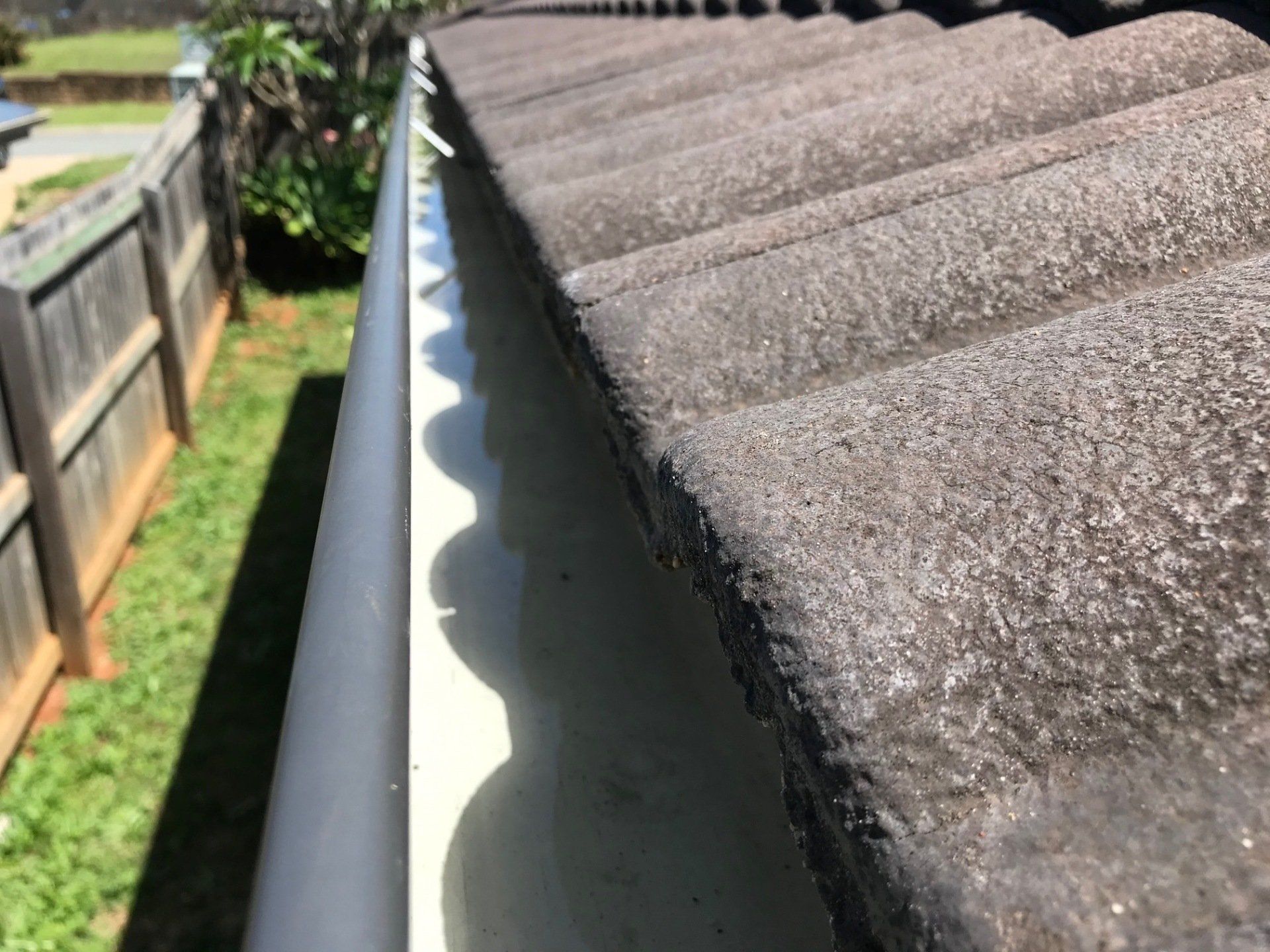Newly Cleaned Gutter — Property Maintenance & Garden Care in Beerwah, QLD