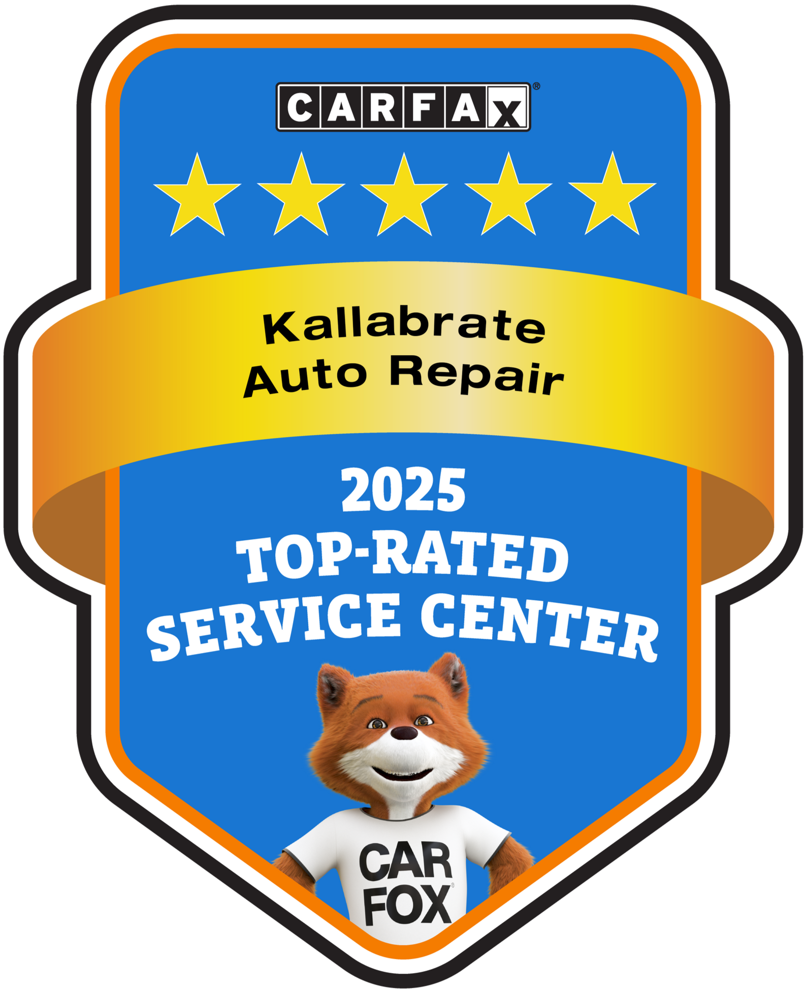 2025 CARFAX Top-Rated Service Center badge.