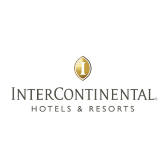 The logo for intercontinental hotels and resorts is on a white background.