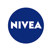 The nivea logo is in a blue circle on a white background.