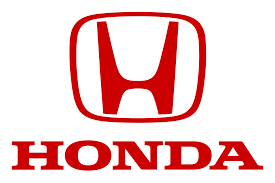 A red honda logo on a white background
