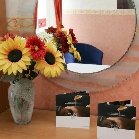 particolare del centro di bellezza