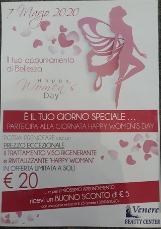promozione per la festa della donna