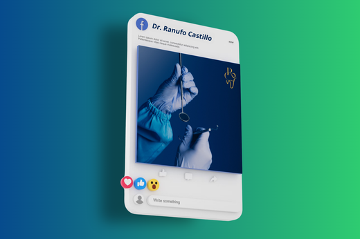 Celular mostrando una interfaz de redes sociales con  diseño moderno