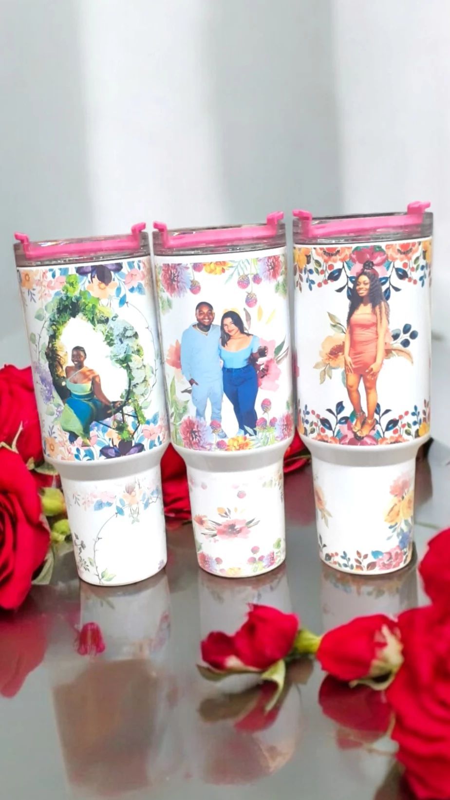 Tumblers, water bottles, and water jugs