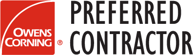 The logo for owens corning is a preferred contractor