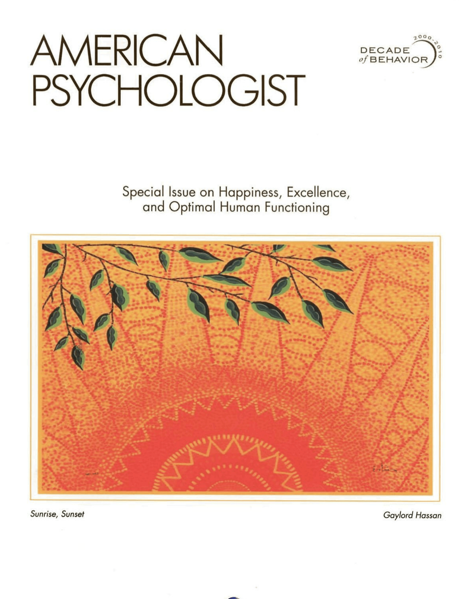 Image of American Psychologist Cover