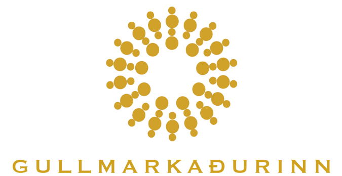 Merki fyrir mávamarkaðinn með punktahring