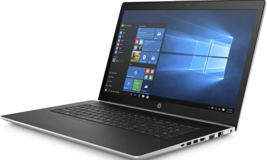 A laptop computer with windows 10 on the screen