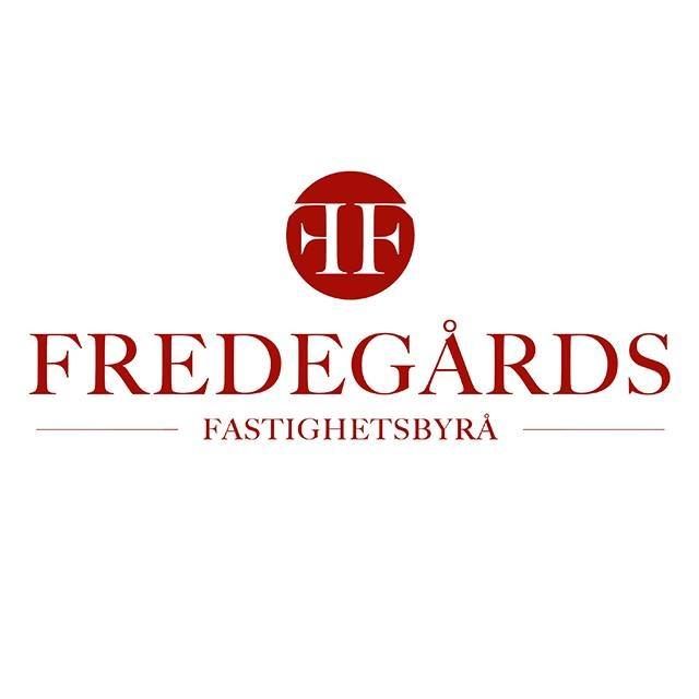 Fredegards fastighetsbyra logotyp på vit bakgrund