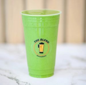 Almond Milk, Pineapple, Mango, Spinach, Agave, Protein Powder